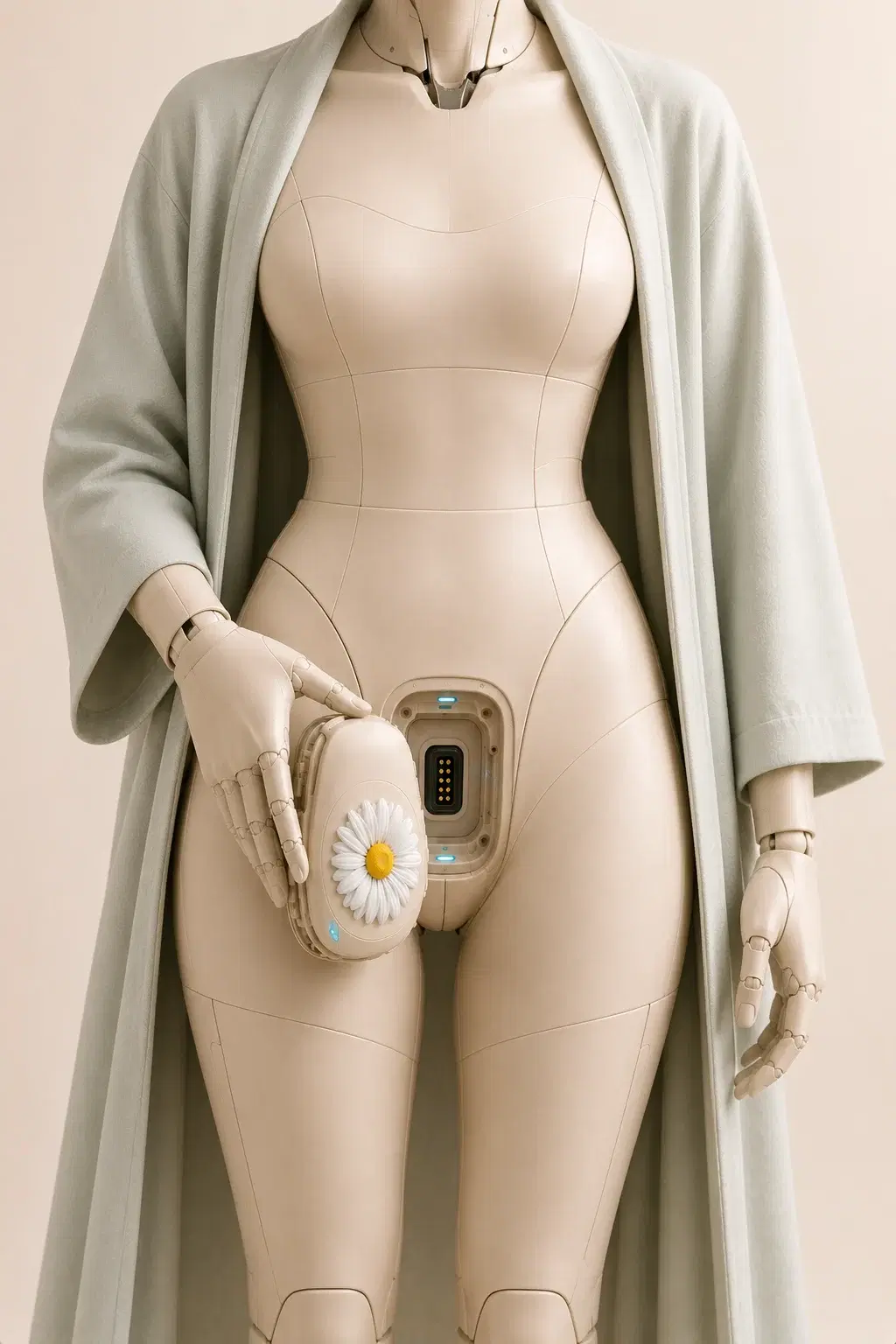 CryoGina module being fitted into a humanoid companion service bay