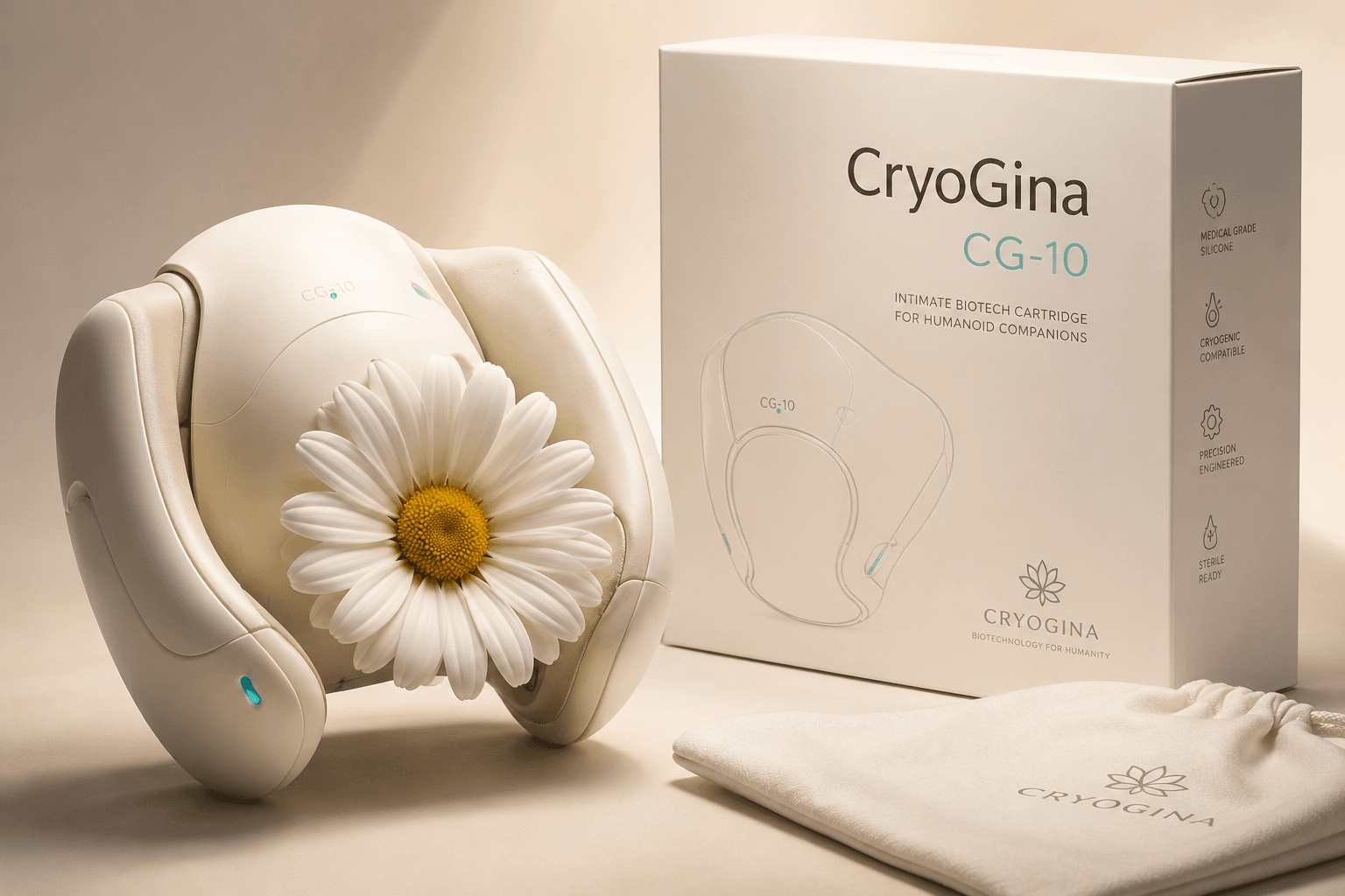 CryoGina CG-10 product cartridge and packaging